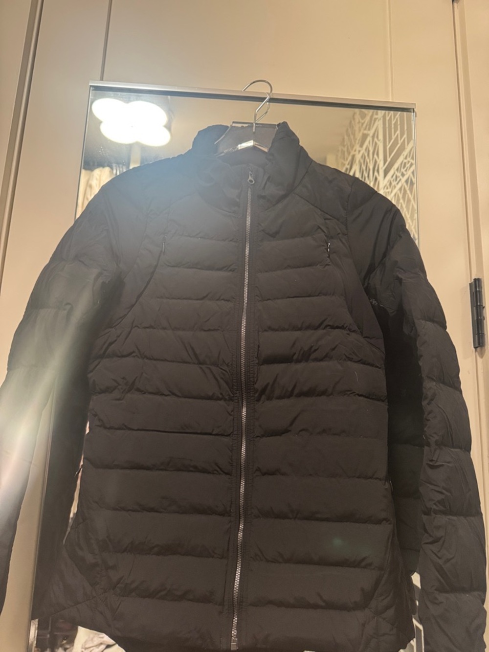 Black Quilted Puffer Jacket